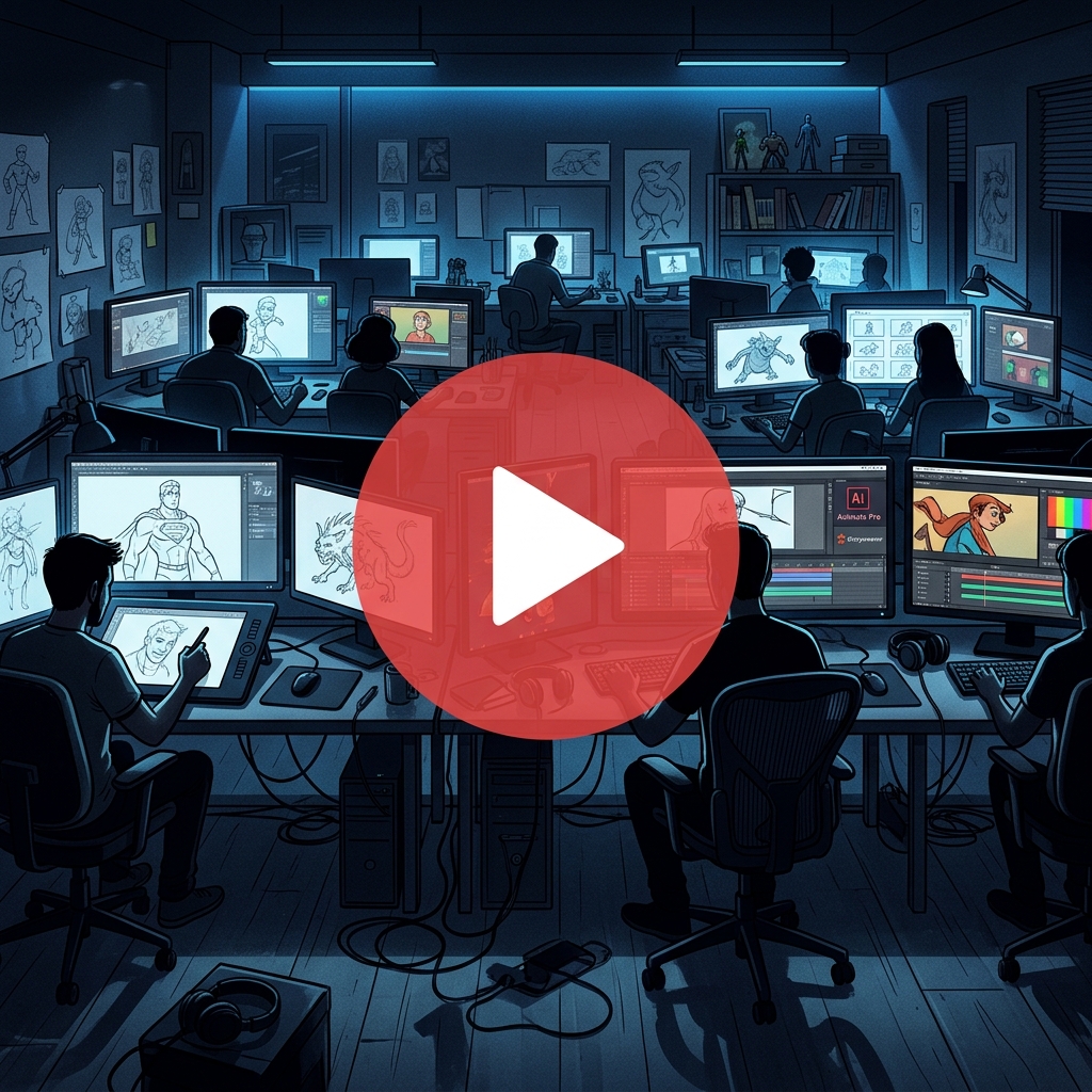 North Animation Studio Workspace Video Player